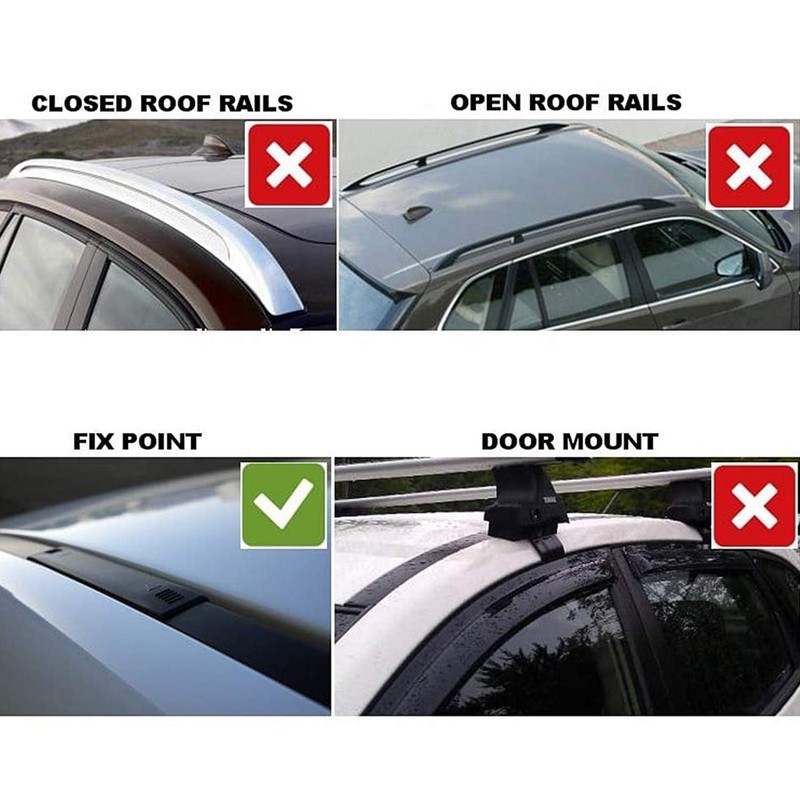 JDMSPEED New Car Top Roof Rack Cross Bars Luggage Cargo