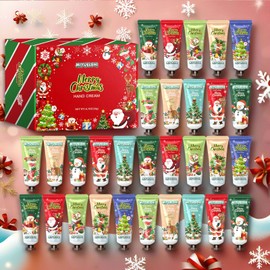MIYUELENI 30 Pcs Christmas Hand Lotion Gift Set，Moisturizing Hand Cream for Women, Moms & Coworkers，Mini Travel Size Holiday Gifts, Stocking Stuffers & Bulk Gifts for Christmas Appreciation 20ml
