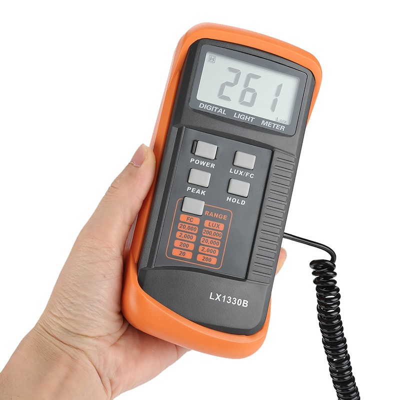 LX1330B Luxómetro Digital Medidor de Luz Pantalla LCD Medidor de