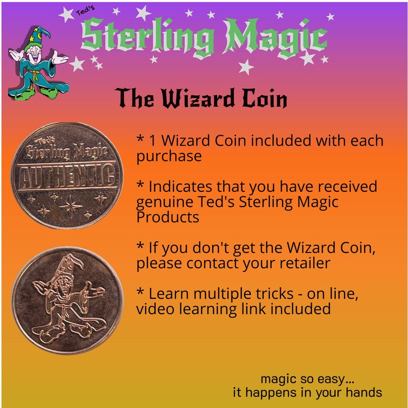 Ted's Sterling Magic Genuine US Double Sided Quarter Coins with