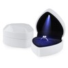 Hileyu Ring Box With Led Light Jewellery Gift Box Engagement