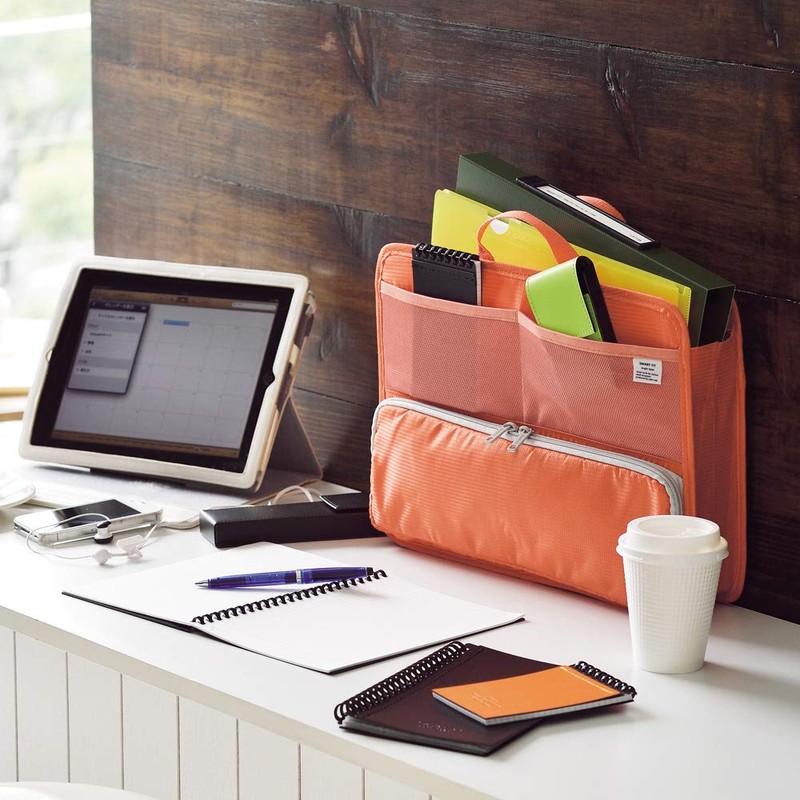 LIHITLAB Double Pen Case, 3.3 x 6.9, Blue (A7660-8) (A-7660-8)