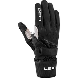 LEKI Prc Premium Shark Black - Lightweight Functional Cross Country Gloves Size 9 - Colour Black - Sand
