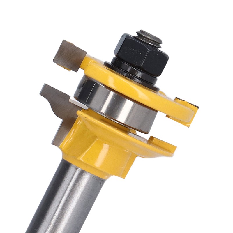 2Pcs 1/2in Shank Router Bit Woodworking Cabinet Door Carbon Steel