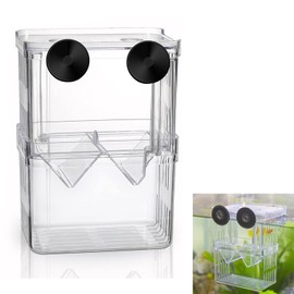 LxcshLjx Aquarium Fish Tank Breeder Box, Fish Isolation Breeding Box, Acclimation Hatchery Incubator, Acrylic Divider Hatching Boxes, Fish Rearing Trap Box for Small Fishes Shrimp Clownfish Guppy