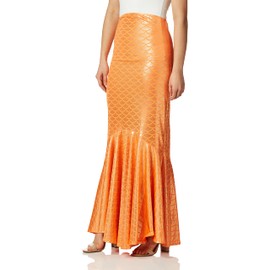 Forplay Women's 1Pc. Mermaid Skirt, Neon Orange, L/XL