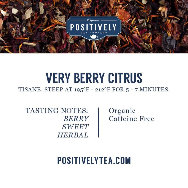 Organic Positively Tea Company, Herbal Tea Sampler, Loose Leaf, 4