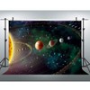 EOA 7x5ft Solar System Photography Backdrop Planet Rotation Cosmic Galaxy