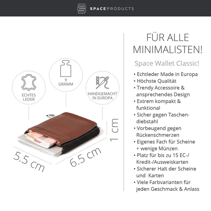 Small tiny practical wallet, 5,5cm x 6,5 cm, real leather