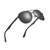 ZENOTTIC Sunglasses Men Women Polarised Retro Aviator Glasses Carbon Fibre