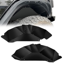 XOOKUN Pure Black Rear Fender Liner for Jeep Wrangler Fenders - Rear Wheel Well Liners for JK JKU 2017-2018 Unlimited Sport Sahara Rubicon