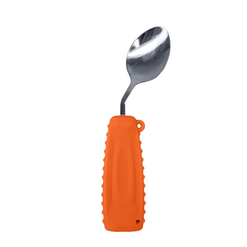 Ehucon Adaptive Weighted Silverware Utensils Angled Spoon for Hand Tremors
