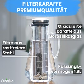 Kishu Binchotan Water Purification Kit 40g + 15pcs EM Ceramic Beads with Filter Carafe 1.6L | Japanese Activated Carbon & Ceramic Beads for Water Purification