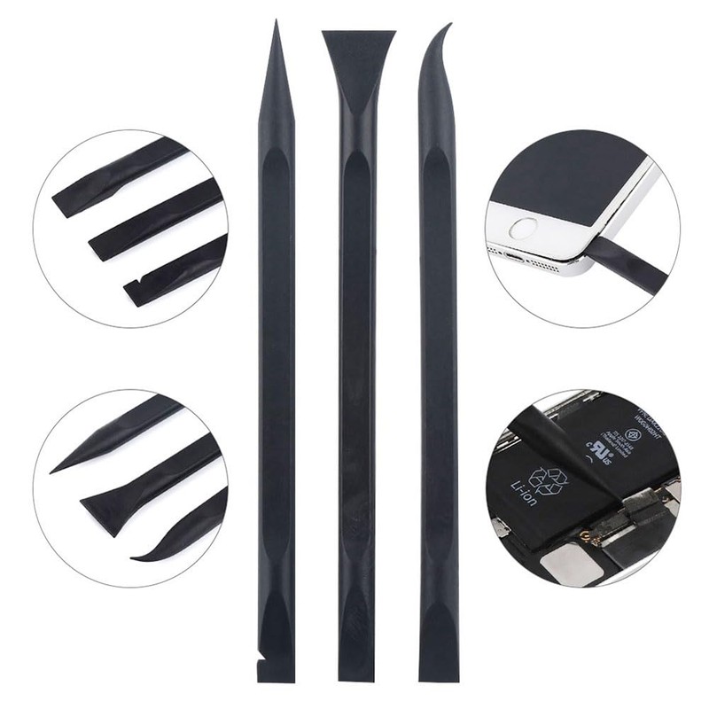 3 Piece Anti Static Black Plastic Spudger ESD Safe Pry