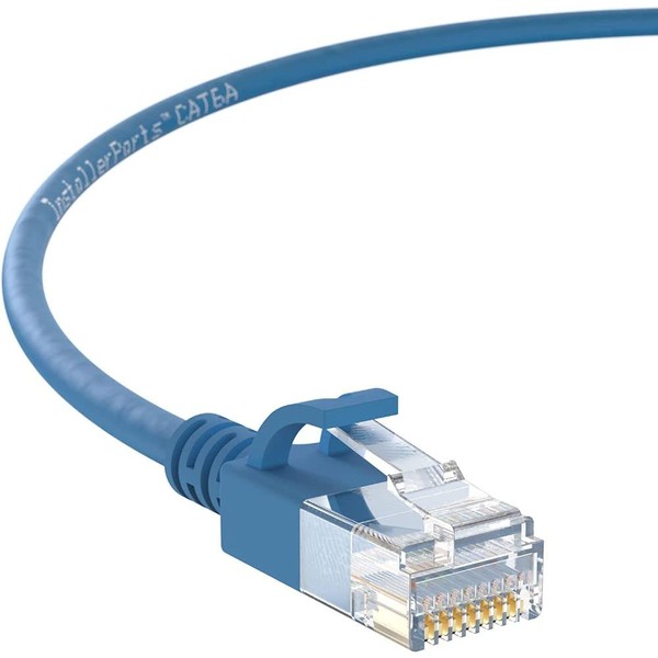 InstallerParts Ethernet Cable CAT6A Slim Cable UTP Booted 50 FT