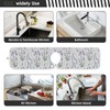 Kitchen Faucet Absorbent Mat,Lavender Flower Water Splash Guard for Sink,