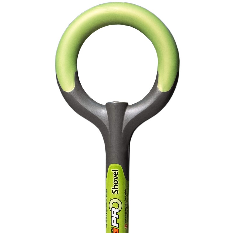 Radius Garden 202 PRO Ergonomic Stainless Steel Shovel, Original Green