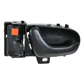 TRQ Driver Side Interior Door Handle Black Compatible with 1992-1994 Geo Metro Suzuki Swift