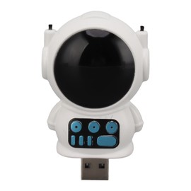 Air Purifier White Spaceman Shape Air Purification Negative Ion Purifier for Car Bedroom Office Desktop