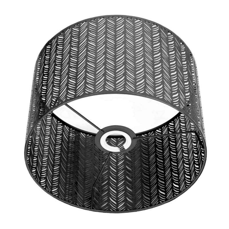 Drum Lamp Shade E27 E14 Clip Fir Leaf Shape Hollow
