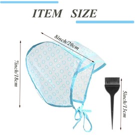 Hair Highlighting Caps Frosting Cap and Spatula Salon Hair Coloring Dye Cap with Hooks for Salon Dyeing Hairdressing (1Pc)