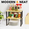 SpaceAid Cabinet Shelf Organizers 2 Pack, Kitchen Counter Rack Shelves