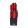 Oster Lindbergh 14 Piece Cutlery Set, Red