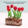 Artificial Tulips Flower Ornament 1:12 Doll House Garden Decor Simulated