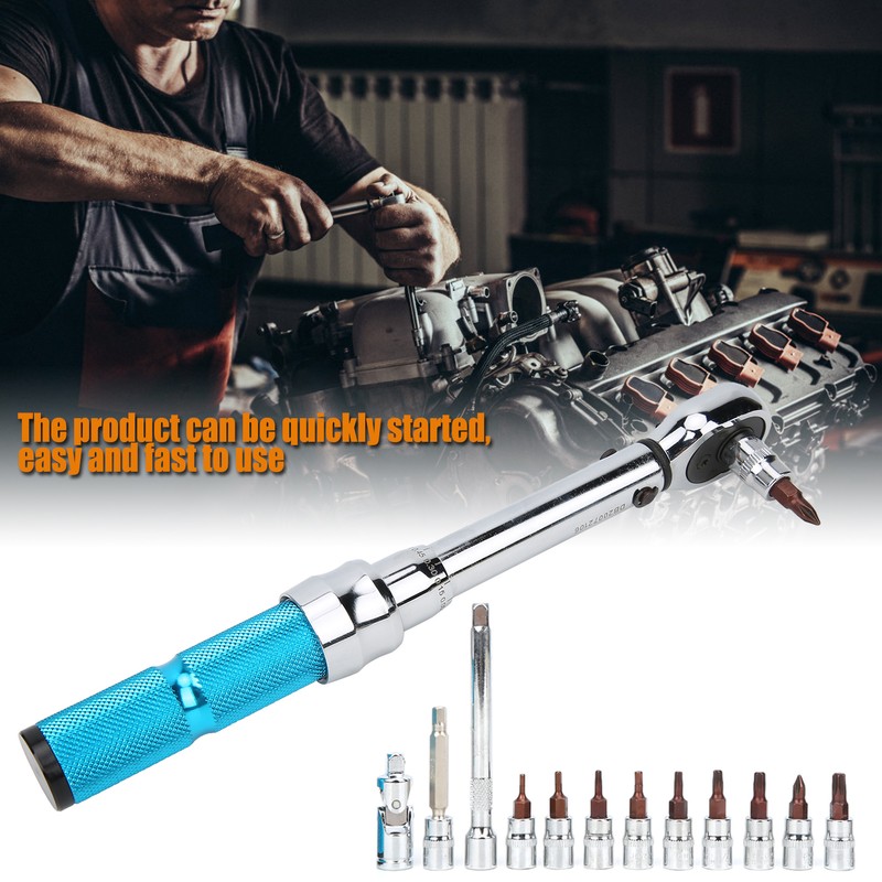 ZTY‑18 Bicycle Repair Kit Adjustable Torsion Wrench Spanner Hand Shop