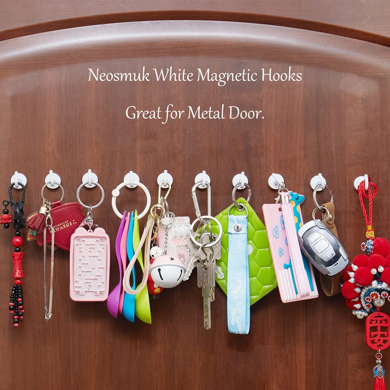 Neosmuk Magnetic Hooks, Cruise Ship Essentials, 32lb+ Heavy Duty Magnetic