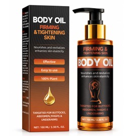 Body Firming Oil for Women, After Shower Body Oil for Crepey-Looking Skin, Hydrating Body Oil, Fast-Absorbing Non-Greasy Formula