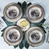 Melamine Dinnerware set for 4 - Dinner Plates Bowls Set