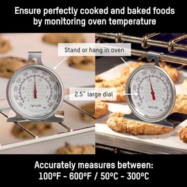 Taylor - Termómetro para horno de cocina de 2.5 pulgadas, analógico
