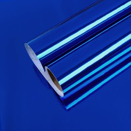 CHIHUT 12”x472” Adhesive Mirror Stickers for Walls Metallic Peel and Stick Wallpaper Non-Glass Flexible Soft Mirror Film Reflective Mirror Sticker Decal for Bathroom Kitchen Cabinets Countertops Craft