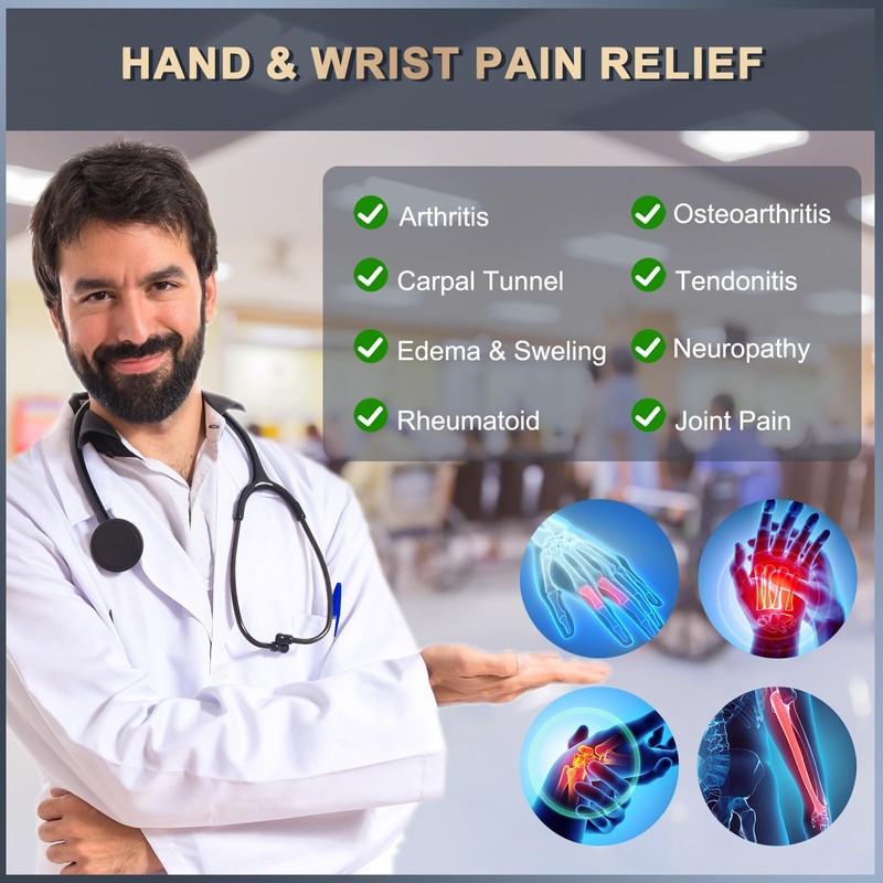 Zuscot Long Copper Compression Arthritis Gloves for Women & Men,
