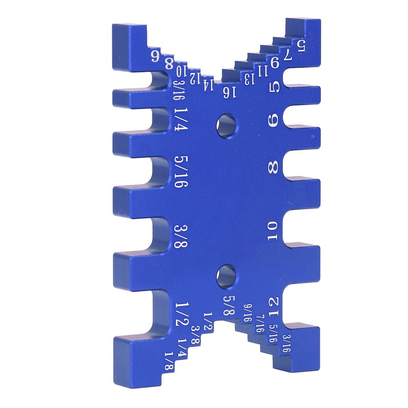 Dovetail Jig Tenon Caliper Aluminum Metric Imperial Scale Card Measuring