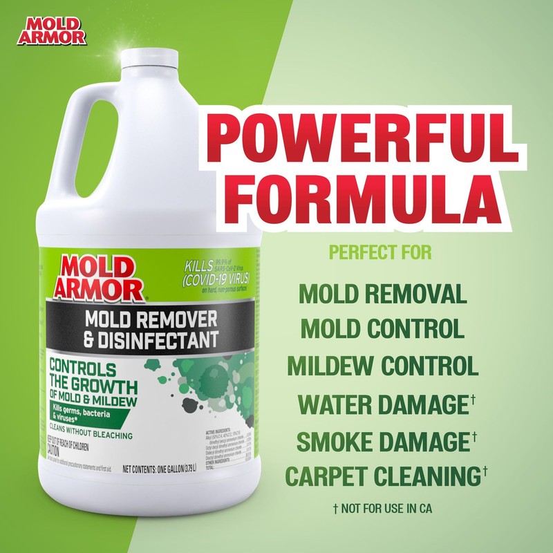 Mold Armor Mold Preventer, Disinfectant and Flood Cleanup, 1 gal.,
