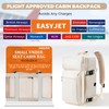 Gluckstar Hand Luggage 45x36x20 for Easyjet, beige, Travel