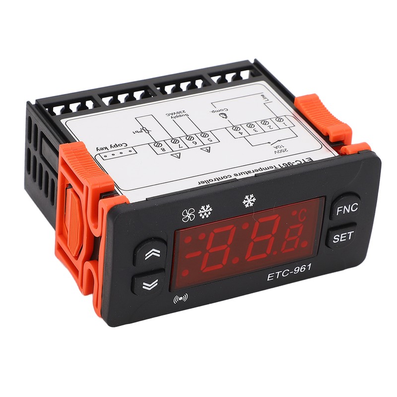 Freezer Temperature Controller Digital External Fahrenheit Celsius Switchable Refrigeration Defrosting