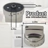 2025 Upgraded 5 Pack WB03X24818 Stainless Steel Stove Knob -
