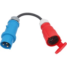 as - Schwabe Adapter Cable 0.3 m CEE 230 V 32 A to CEE 400 V 32 A 5-Pin IP44