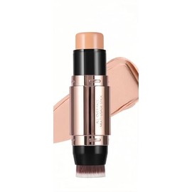 Contour Stick - Lápiz de maquillaje con brocha para modelar la cara, suave, mate, impermeable, de larga duración, color 03
