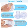 6 Pairs Clear High Heel Protectors, 3 Sizes Plastic Covers