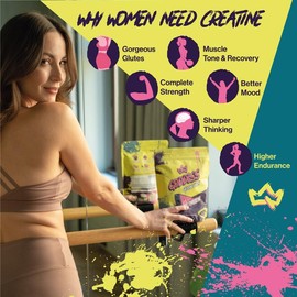 Goddess Creatine Bites – Lean Muscle Booster for Women, Supports Strength, Endurance, Workout Performance, Energy & Muscle Recovery