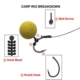 Carp Fishing Accessories Tackle Box Kit Fishing Hooks Stops Bait Carp Hook Stop Beads Fishing Hook Stopper Bait Screw