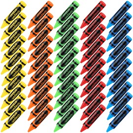 Affrolling 50 Pcs 2.5 Inch Crayon Erasers Bulk Fun Kawaii Cute Colorful Erasers for Birthday Gifts Party Favor Prize Supplies