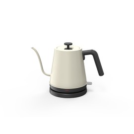 KLEAH Gooseneck Electric Kettle - 0.8L Automatic Shut Off Tea & Coffee Kettle, Hot Water Boiler Pour Over Coffee Kettle, 1200W Quick Heating Keep Warm, Beige
