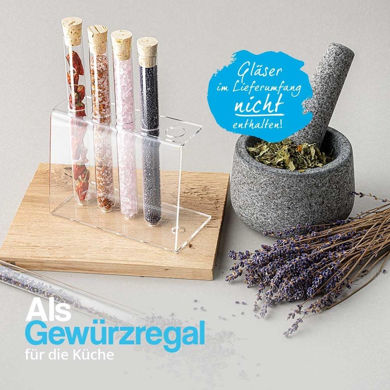 Tuuters 5-Hole Acrylic Test Tube Holder / Test Tube Holder