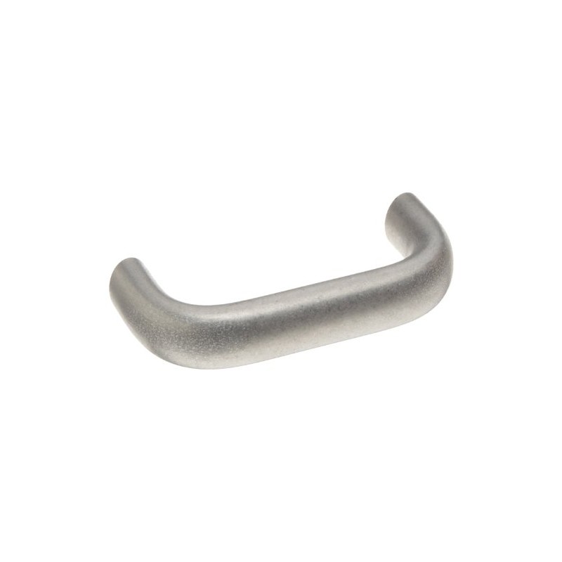 Aluminum Metric Pull Handle with Threaded Holes, Oval Grip, Unfinished,