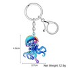 TIZURO Acrylic Blue Jellyfish Keychains Deep Sea Ocean Animals Backpack